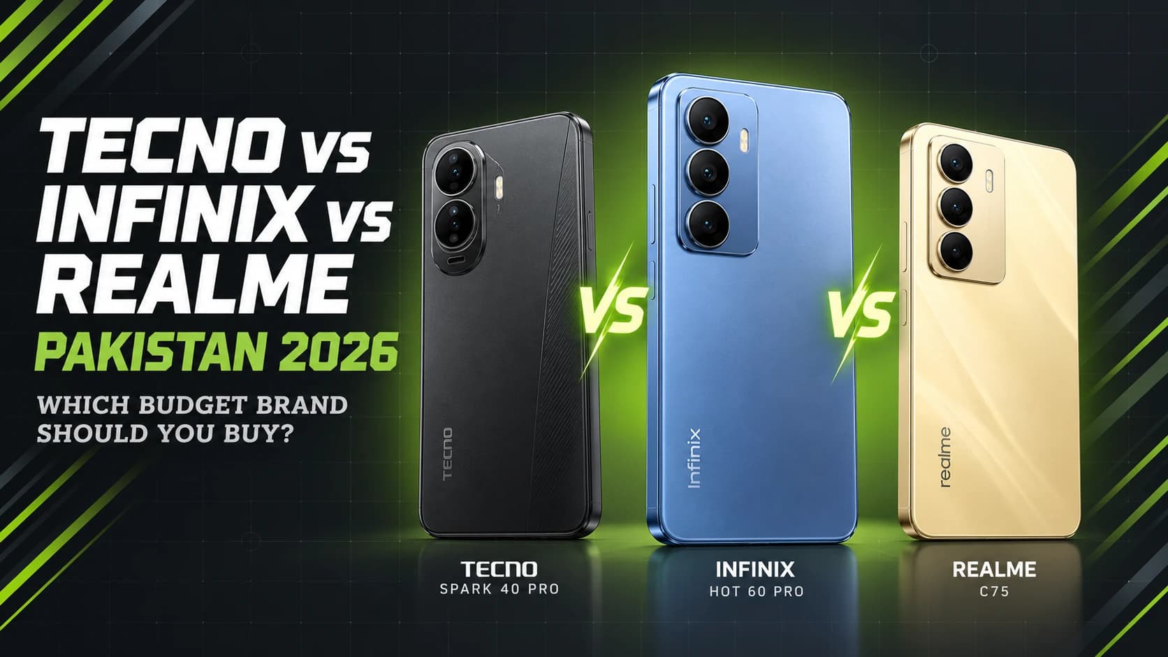 Tecno vs Infinix vs Realme in Pakistan 2026: Which Budget Brand Should You Buy?