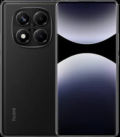 Xiaomi Redmi Note 14 Pro Midnight Black Xiaomi Redmi Note 14 Pro in Midnight Black, front and back view