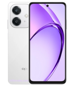 OPPO A3 in Starlight White showing front display and rear panel with clean, minimalist design