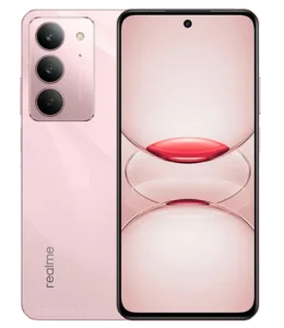 Realme C75x in Coral Pink color front and back design with LCD display with 1604 x 720 HD+ refresh rate and 50MP camera