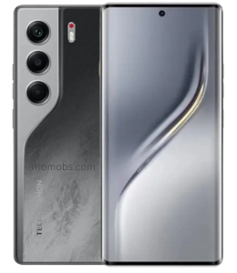 Tecno Camon 40 Pro in Galaxy Black color front and back design with AMOLED display with 120 Hz refresh rate